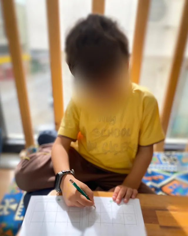 Montessori sınıfından bir kare
